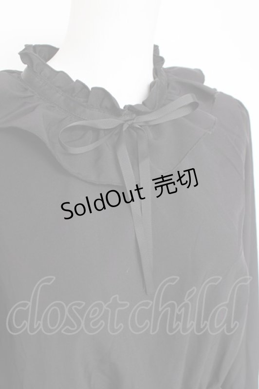 画像3: m petit by misako / フリルペプラムブラウス  黒 Y-26-03-06-115-LO-BL-SZ-ZY (3)