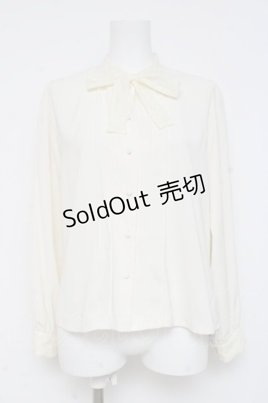 画像1: an another angelus / ショールカラーボウタイブラウス F アイボリー Y-26-03-06-119-CA-BL-SZ-ZY (1)