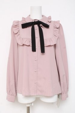 画像1: Ank Rouge / フリルブラウス  ピンク Y-26-03-06-122-CA-BL-SZ-ZY
