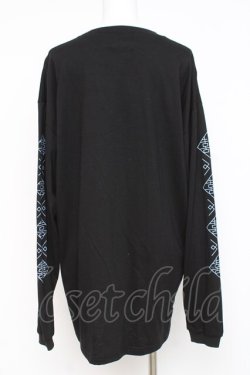 画像2: LISTEN FLAVOR / チャイナプリントロンT  黒 Y-26-03-06-125-PU-TO-SZ-ZY