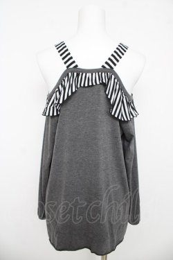 画像2: ALGONQUINS / メリーゴーランドptオフショルトップス F グレー Y-26-03-06-129-AL-TO-SZ-ZY