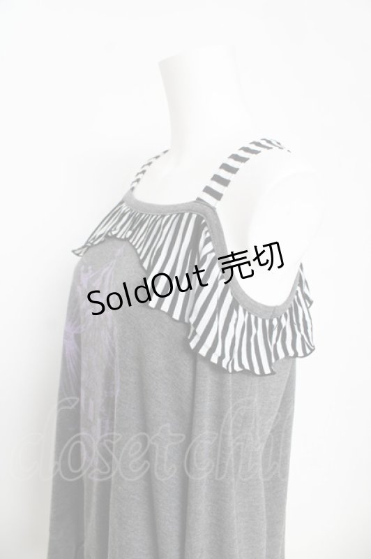 画像3: ALGONQUINS / メリーゴーランドptオフショルトップス F グレー Y-26-03-06-129-AL-TO-SZ-ZY (3)