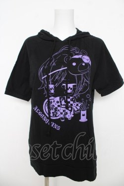 画像1: ALGONQUINS / DIABOLIK LOVERSコラボ 坂巻カナト モデル　トップス  ブラック/パープル Y-26-03-06-130-AL-TO-SZ-ZY