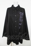 Deorart / フロントプリント・ モンスターサイズシャツ M ブラック/パープル Y-26-03-06-135-PU-BL-SZ-ZY