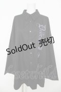 Deorart / フロントプリント・ モンスターサイズシャツ M ブラック/パープル Y-26-03-06-135-PU-BL-SZ-ZY