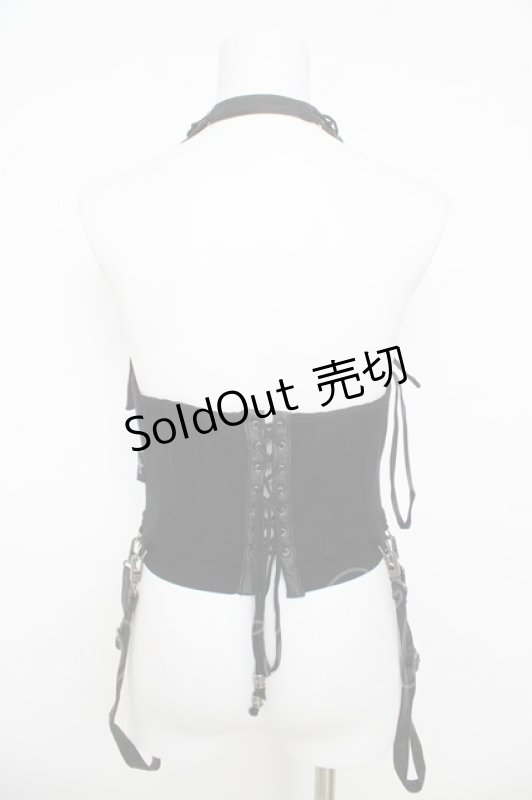 画像2: Ozz Croce / ホルターネックコルセット  黒 Y-26-03-06-136-OO-TO-SZ-ZY (2)