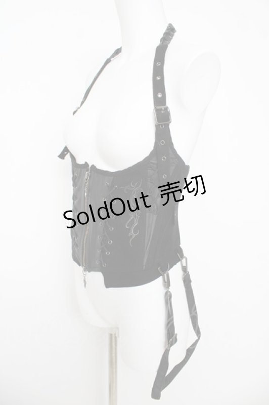 画像3: Ozz Croce / ホルターネックコルセット  黒 Y-26-03-06-136-OO-TO-SZ-ZY (3)