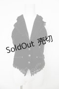 Ozz oneste / 花ジャガードベスト  黒 Y-26-03-06-138-OO-JA-SZ-ZY