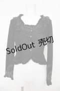 Ozz Croce / フロントレースバラptカーディガン  黒 Y-26-03-06-140-OO-TO-SZ-ZY