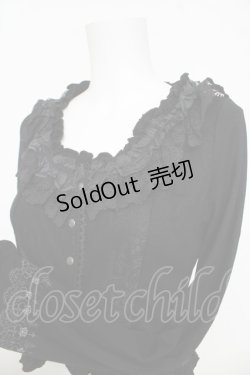 画像3: Ozz Croce / フロントレースバラptカーディガン  黒 Y-26-03-06-140-OO-TO-SZ-ZY