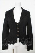 Rozen Kavalier / モチーフレース刺繍ジャケット  黒 Y-26-03-06-143-OO-JA-SZ-ZY