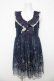 画像1: axes femme / チュール重ね結晶柄チュニ M 紺 Y-26-03-06-144-AX-OP-SZ-ZY (1)