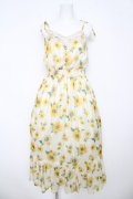 axes femme / ひまわり柄キャミワンピース  イエロー Y-26-03-06-146-AX-OP-SZ-ZY