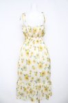 画像2: axes femme / ひまわり柄キャミワンピース  イエロー Y-26-03-06-146-AX-OP-SZ-ZI (2)
