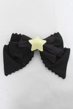 画像1: Angelic Pretty / Charming Starリボンブローチ  黒 Y-26-03-06-019-AP-ZA-SZ-ZY