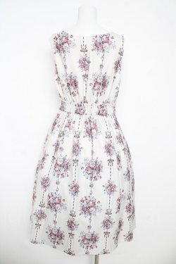 画像2: axes femme / ローズリボン柄ジャンスカ F 生成り Y-26-03-06-155-AX-OP-SZ-ZY