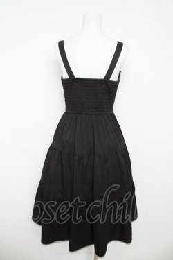 画像2: axes femme POETIQUE / スカラップ刺繍キャミワンピース M 黒 Y-26-03-06-157-AX-OP-SZ-ZY