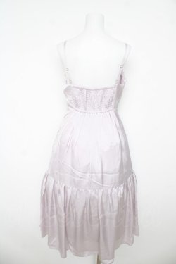 画像2: axes femme POETIQUE / レースアップロングキャミワンピース  ラベンダー Y-26-03-06-158-AX-OP-SZ-ZY