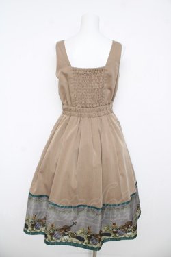 画像2: axes femme POETIQUE / トイマーチノースリワンピース M ブラウン Y-26-03-06-159-AX-OP-SZ-ZY