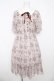 画像1: axes femme / ブーケ線画柄ドットドビーワンピース  ピンク Y-26-03-06-166-AX-OP-SZ-ZY (1)