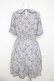 画像2: axes femme / ローズ柄襟付きワンピース  サックス Y-26-03-06-167-AX-OP-SZ-ZY (2)