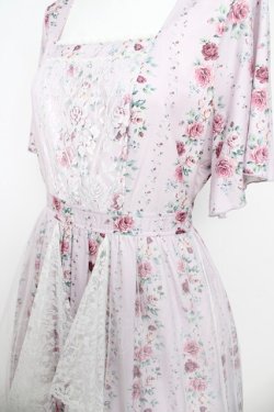 画像3: axes femme / 薔薇柄ラッフルチュールワンピース  ピンク Y-26-03-06-174-AX-OP-SZ-ZY