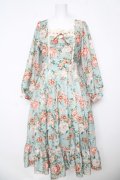 axes femme / ブルームフラワー柄ワンピース  ミント Y-26-03-06-176-AX-OP-SZ-ZY