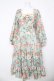 画像1: axes femme / ブルームフラワー柄ワンピース  ミント Y-26-03-06-176-AX-OP-SZ-ZY (1)