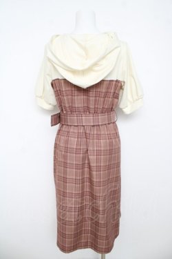 画像2: axes femme / パーカードッキングワンピース  ベージュ Y-26-03-06-179-AX-OP-SZ-ZY