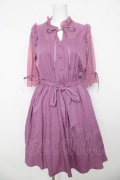axes femme POETIQUE / 袖レースワンピース  ラベンダー Y-26-03-06-181-AX-OP-SZ-ZY