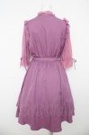 画像2: axes femme POETIQUE / 袖レースワンピース  ラベンダー Y-26-03-06-181-AX-OP-SZ-ZI (2)