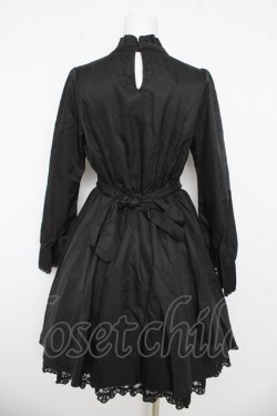 画像2: axes femme kawaii / リボンレースブロッキングワンピース  黒 Y-26-03-06-182-AX-OP-SZ-ZY