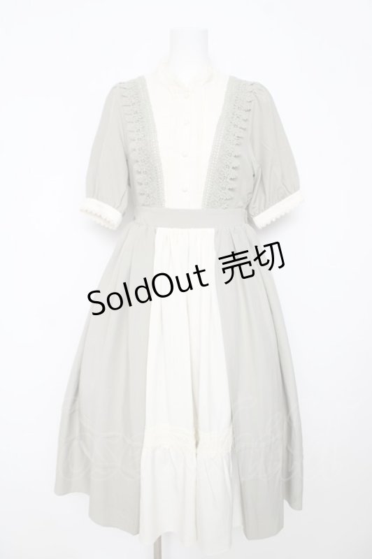 画像1: axes femme kawaii / エレガントドールワンピース M グリーン Y-26-03-06-186-AX-OP-SZ-ZY (1)