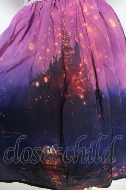 画像3: axes femme POETIQUE / パフ袖パネル柄ワンピース  ラベンダー Y-26-03-06-187-AX-OP-SZ-ZY