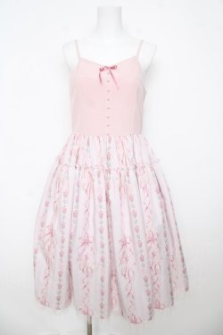 画像1: Emily Temple cute / Pointesキャミソールワンピース M ピンク Y-26-03-06-190-ET-OP-SZ-ZY