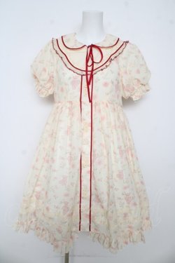 画像1: d.alice / フラワーベアワンピース  オフ Y-26-03-06-192-LO-OP-SZ-ZY