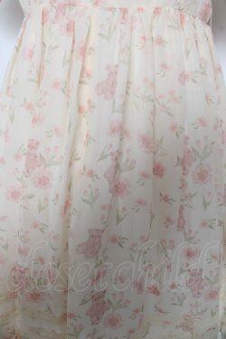 画像3: d.alice / フラワーベアワンピース  オフ Y-26-03-06-192-LO-OP-SZ-ZY