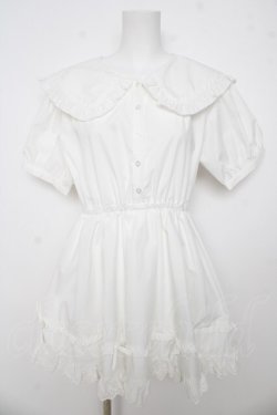 画像1: merry jenny / リボンフレアミニワンピース F ホワイト Y-26-03-06-194-LO-OP-SZ-ZY