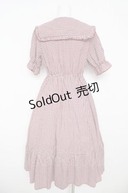 画像2: m petit by misako / AM*ギンガムCHKワンピース  赤 Y-26-03-06-198-LO-OP-SZ-ZY