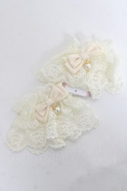 画像1: axes femme kawaii / クマ刺繍お袖留め F 生成り Y-26-03-06-024-AX-ZA-SZ-ZY