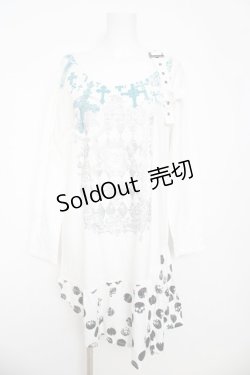 画像1: PUTUMAYO / ドットスカルptカットワンピース  オフシロ Y-26-03-06-206-PT-OP-SZ-ZY