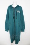 画像1: ALGONQUINS / クラウン羽刺繍パーカーワンピース F グリーン Y-26-03-06-208-AL-OP-SZ-ZS (1)