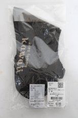 画像2: axes femme kawaii / 透かしレースアップ柄ソックス  黒 Y-26-03-06-025-AX-ZA-SZ-ZH (2)
