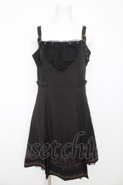 画像1: Ozz oneste / ネックチョーカーワンピース  黒 Y-26-03-06-213-OO-OP-SZ-ZY