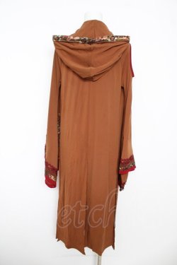 画像2: Ozz oneste / 椿刺繍フード着物袖カーディガン  ブラウン Y-26-03-06-214-OO-TO-SZ-ZY