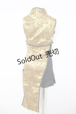 画像2: Qutie Frash / チャイナアシメチュニック  イエロー Y-26-03-06-215-QU-OP-SZ-ZY