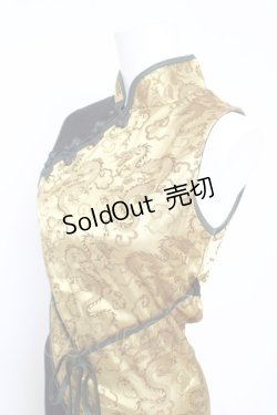 画像3: Qutie Frash / チャイナアシメチュニック  イエロー Y-26-03-06-215-QU-OP-SZ-ZY