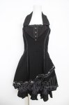 画像1: Ozz oneste / 薔薇刺繍ホルターワンピース  黒 Y-26-03-06-217-OO-OP-SZ-ZY (1)
