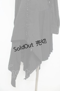 画像4: Ozz oneste / レース付き肩開きロングシャツワンピース  黒 Y-26-03-06-222-OO-OP-SZ-ZY