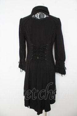 画像2: Ozz oneste / レースフリルシャツワンピース  黒 Y-26-03-06-224-OO-JA-SZ-ZY